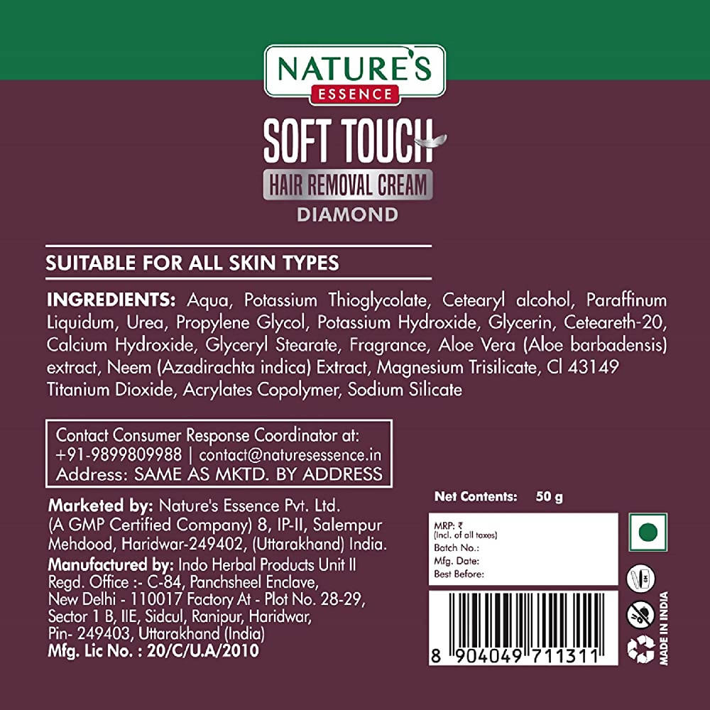 Nature's Essence Soft Touch Diamond Hair Removal Cream - Distacart