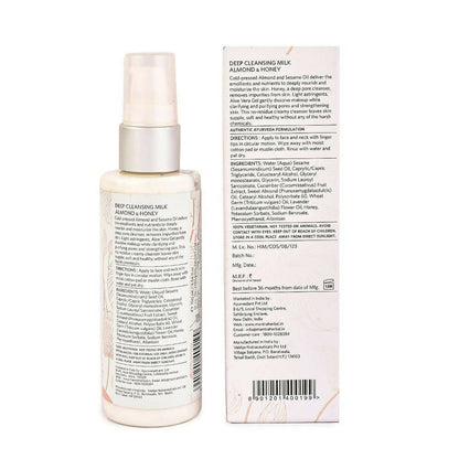 Mantra Herbal Deep Cleansing Milk Almond and Honey - Distacart