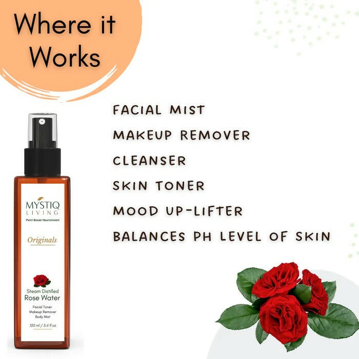 Mystiq Living Originals Rose Water - Distacart