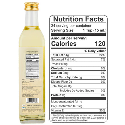 Praakritik Organic Cold Pressed Sunflower Oil - Distacart