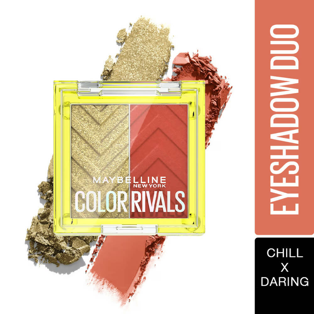 Maybelline New York Color Rivals Longwear Eyeshadow Duo - Chill X Daring - Distacart