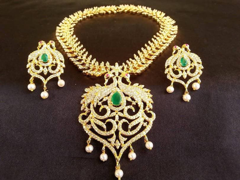 Ad Emerald Peacock Bridal Jewelry
