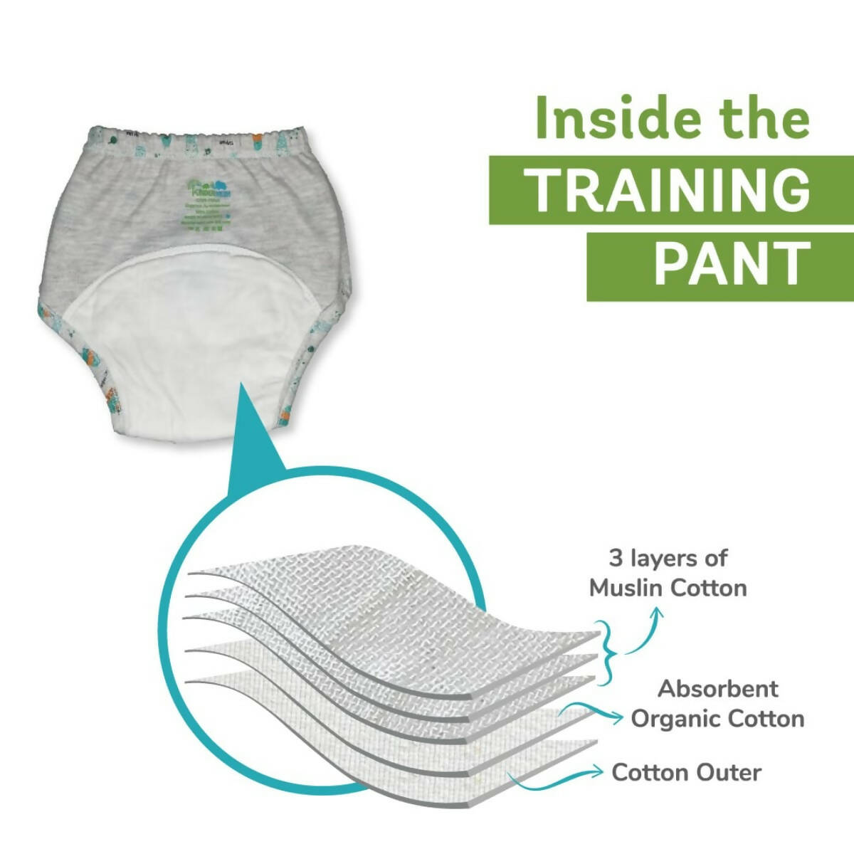 Buy Kindermum Cotton Padded Pull Up Training Pants/Padded Underwear For  Kids Sweet Treat & Transport-Set of 2 pcs Online at Best Price