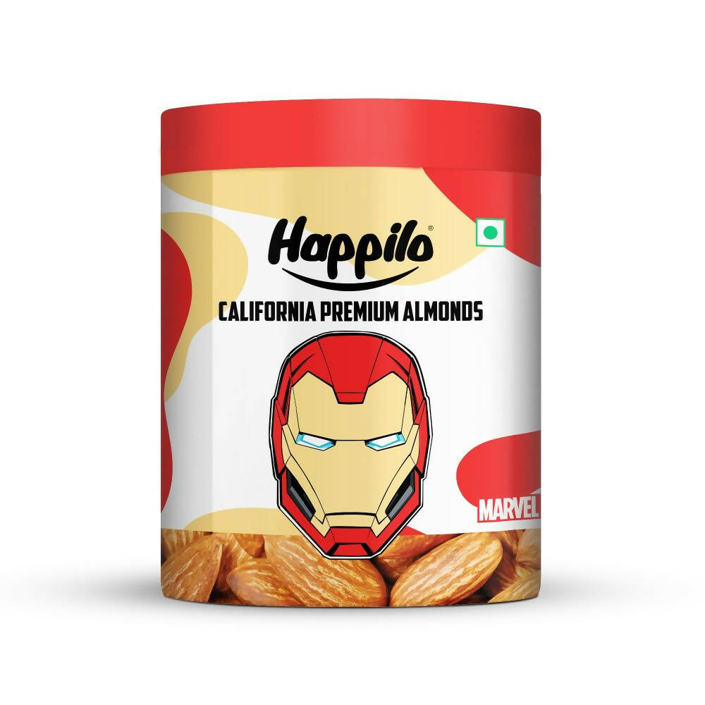 Happilo California Natural Almonds-Marvel Iron Man Edition - Distacart