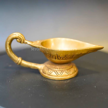 Brass Leaf Diya - Distacart