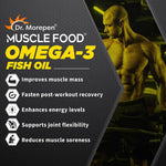 Thumbnail for Dr. Morepen Muscle Food Omega-3 2000mg Fish Oil Softgels - Distacart