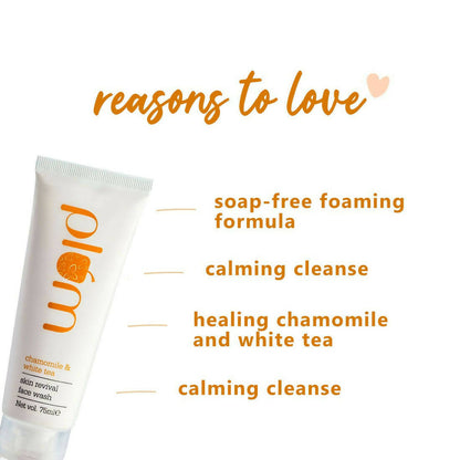 Plum Chamomile & White Tea Skin Revival Face Wash - Distacart