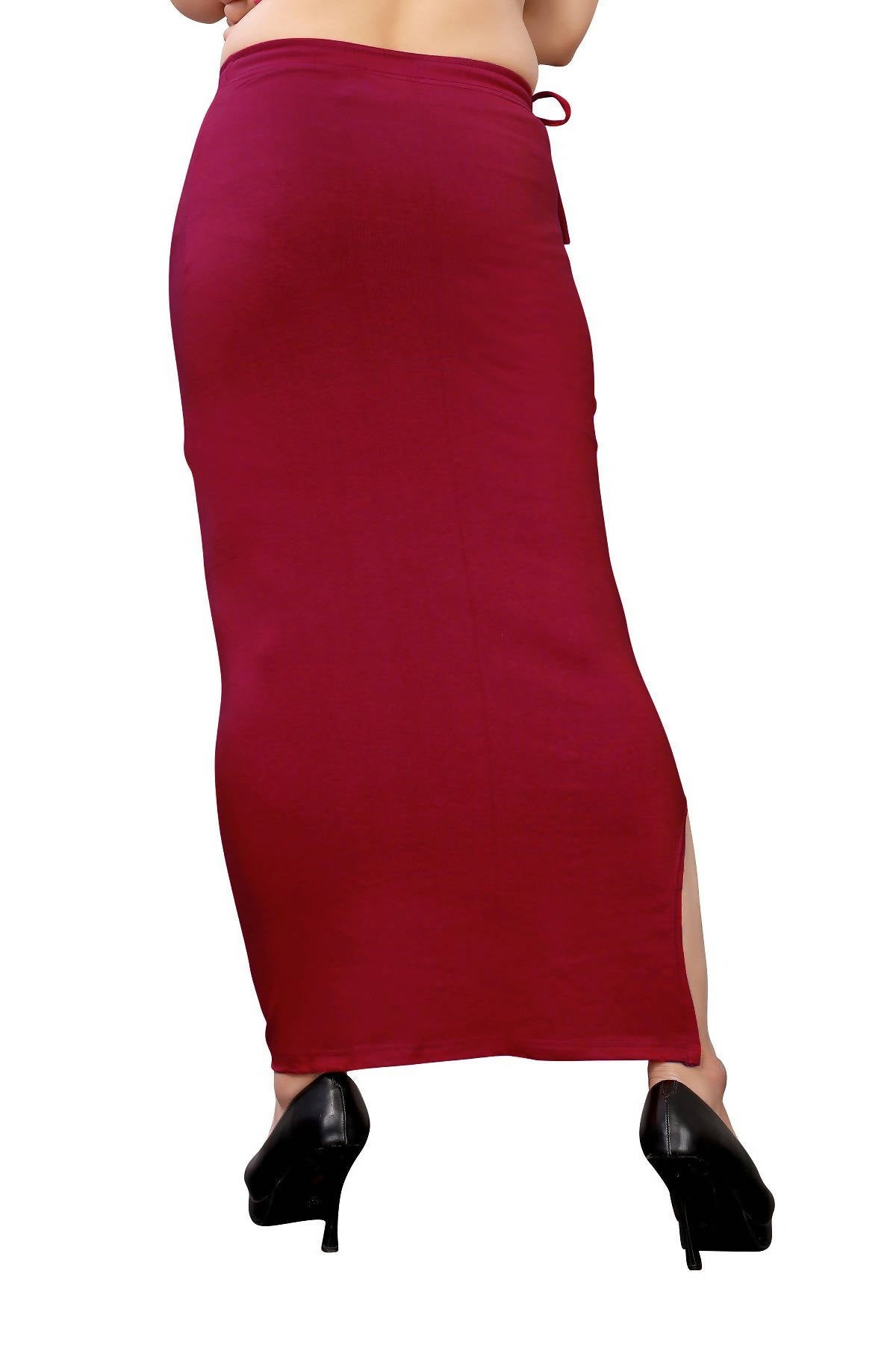 Vamika Maroon Cotton Lycra Petticoat - Distacart
