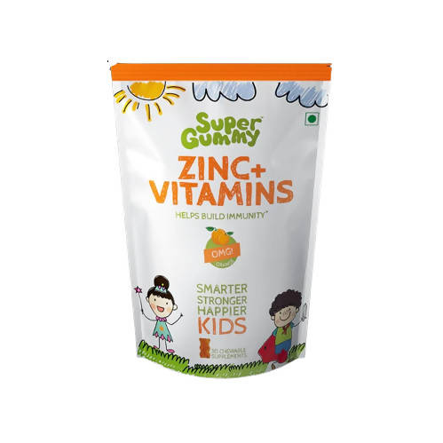 Super Gummy Zinc + Vitamins Gummies for Kids (Orange Flavor) - Distacart