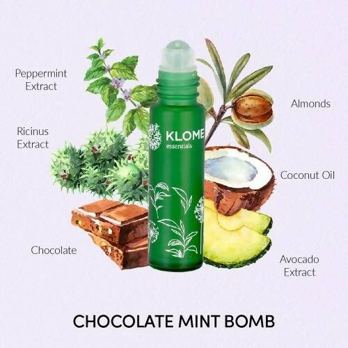 Klome Essentials Mint & Chocolate Bomb Lip Oil - Distacart