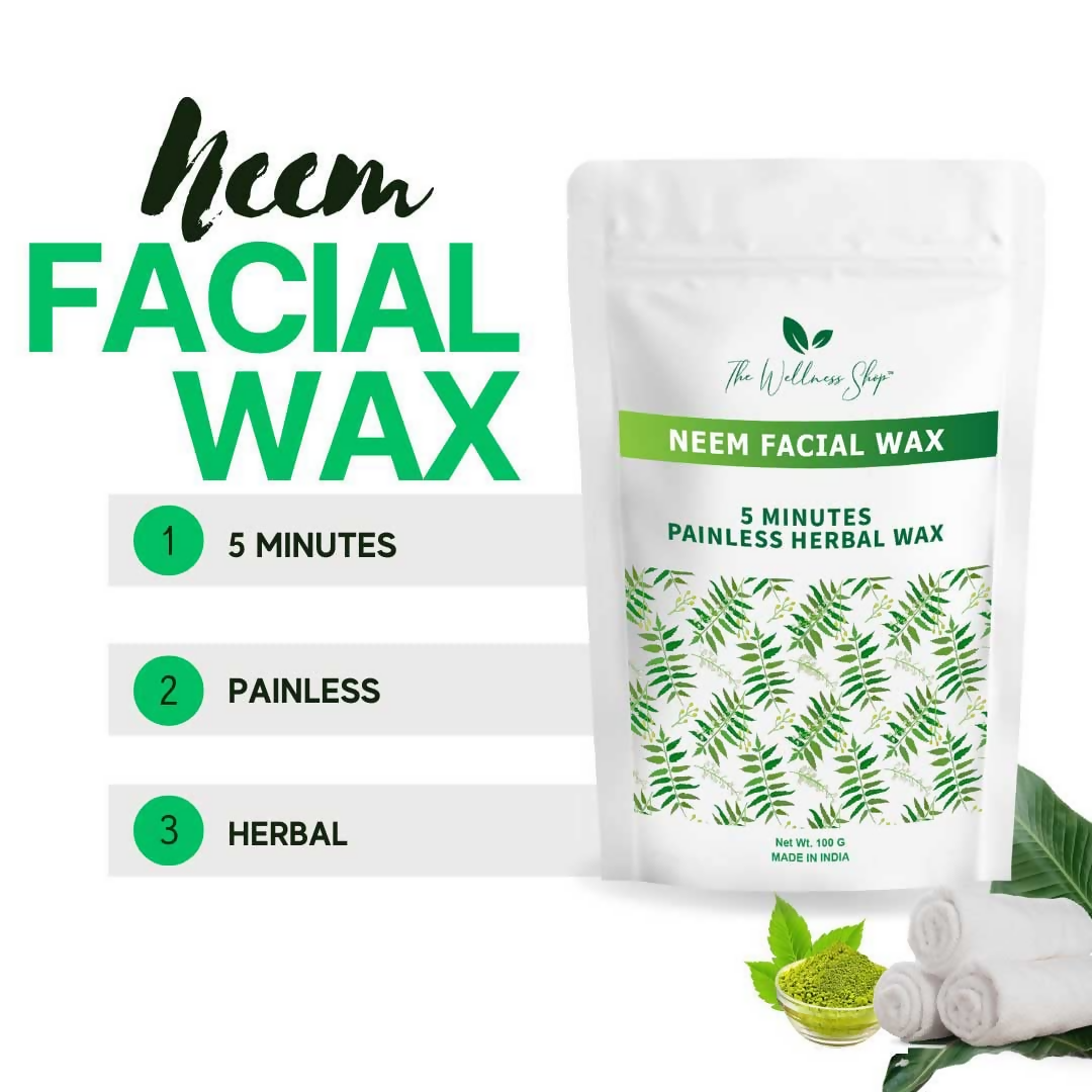 The Wellness Shop Neem Facial Wax Powder - Distacart
