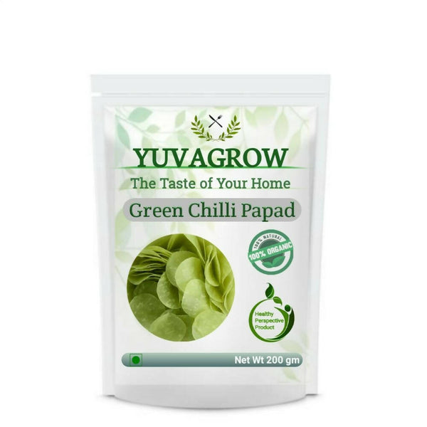 Yuvagrow Green Chilli Papad - Distacart