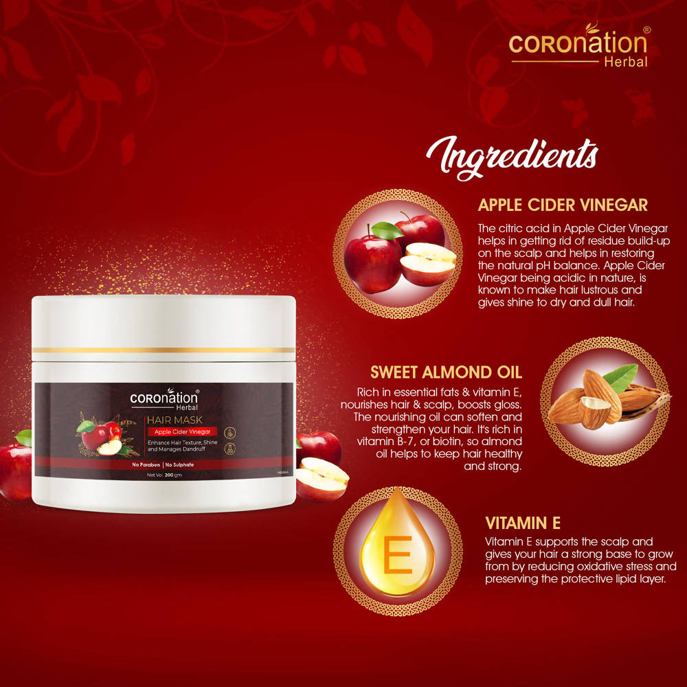 Coronation Herbal Apple Cider Vinegar Hair Mask - Distacart