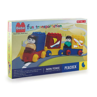 Peacock Learning & Educational Building Interlocking Blocks Set For Kids- Bebe Set no 15 - Distacart