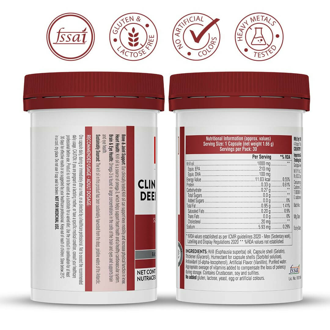 Swisse Clinical Strength Deep Sea Krill Oil Capsules - Distacart