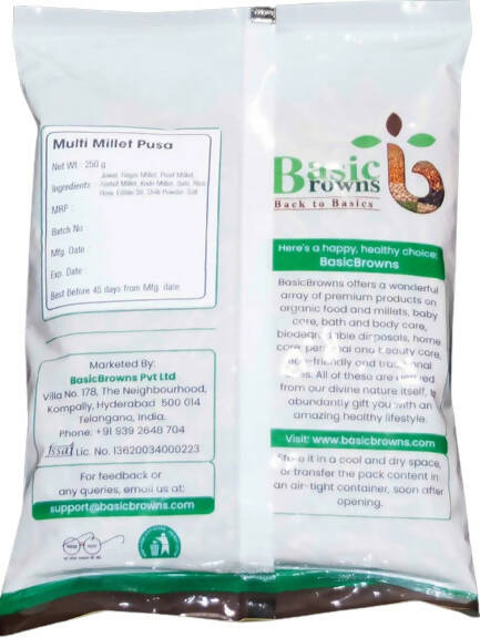 BasicBrowns Multi Millet Pusa (Karam Pusa) - Distacart