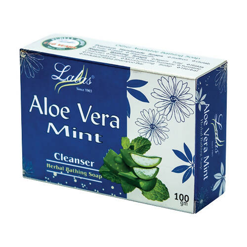 Lalas Aloe Vera Mint Herbal Bathing Soap - Distacart