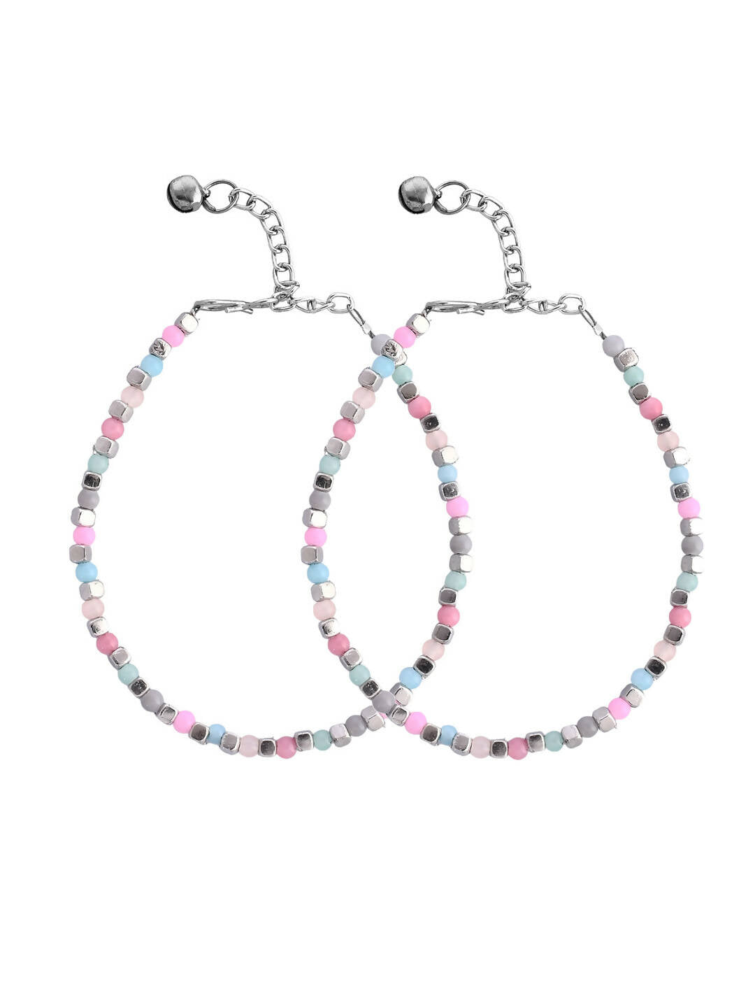 VOJ Women Multi Color stainless steel Anklet - Distacart