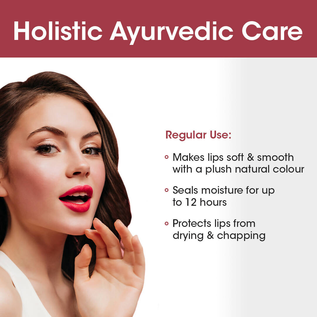 TAC - The Ayurveda Co. Tinted Cherry & Roship Vegan Lip Balm - Distacart