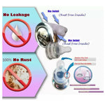 Thumbnail for Goodmunchkins Stainless Steel Feeding Rustfree Bottle with 2 Anti Colic Silicone Nipple For Kids 150ml - Distacart
