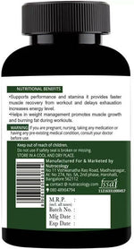 Thumbnail for Nutracology L carnitine 1000mg for Weight Loss, Fat Burner and Muscle growth Capsules - Distacart
