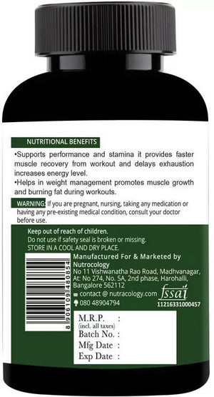 Nutracology L carnitine 1000mg for Weight Loss, Fat Burner and Muscle growth Capsules - Distacart
