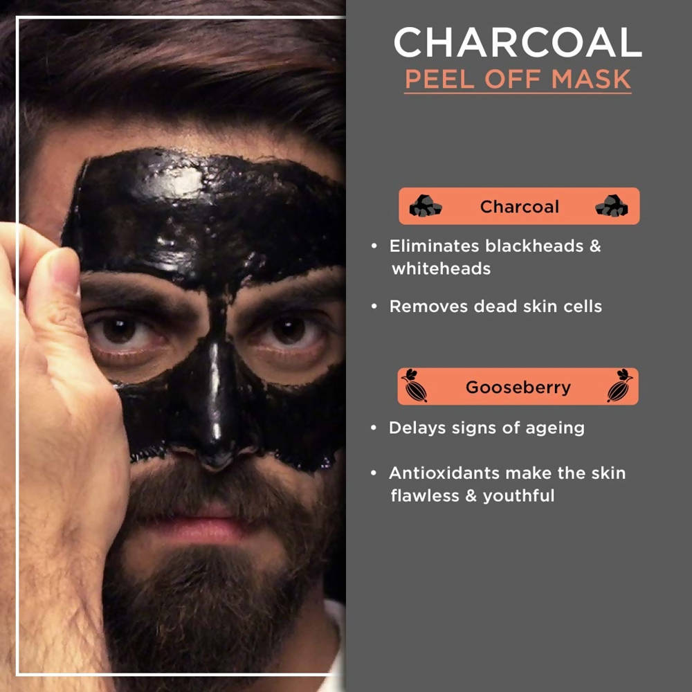 The Man Company Charcoal Peel Off Mask - Distacart