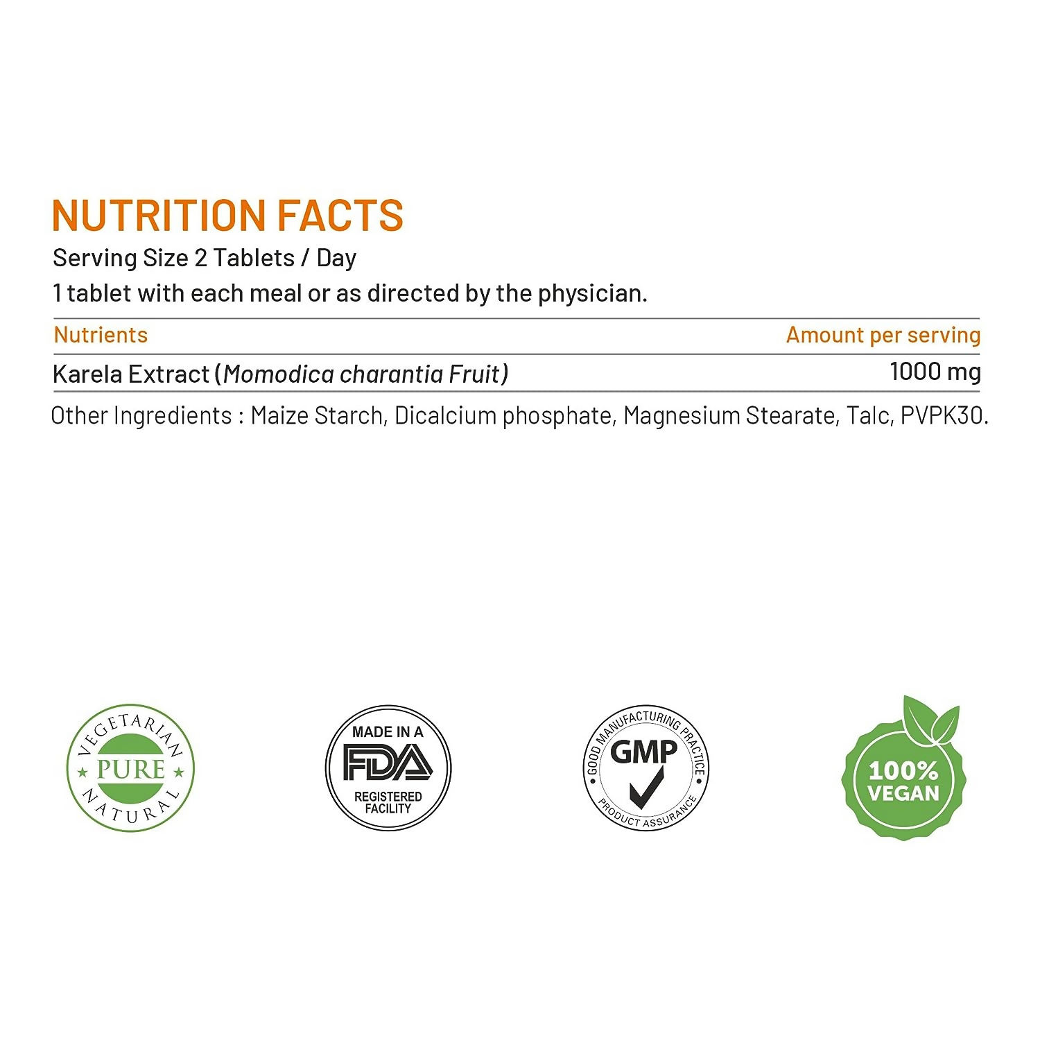 Bliss Welness Karela Extract Tablets - Distacart