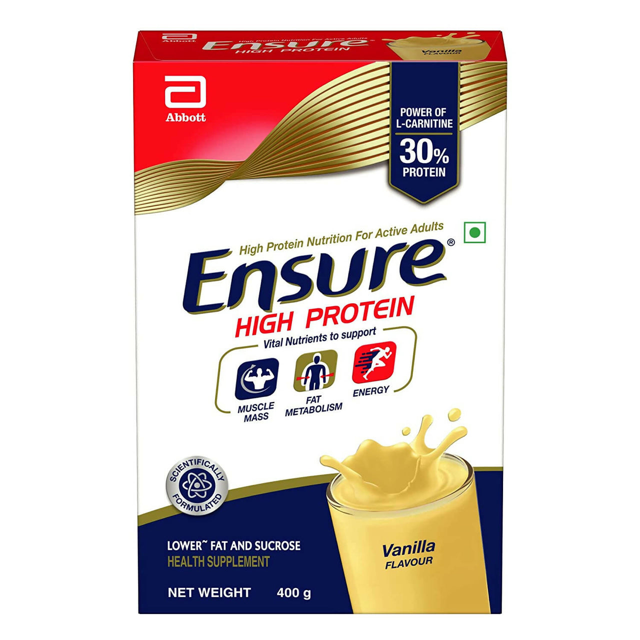 Ensure High Protein Drink for Physically Active Adults - Vanilla - Distacart