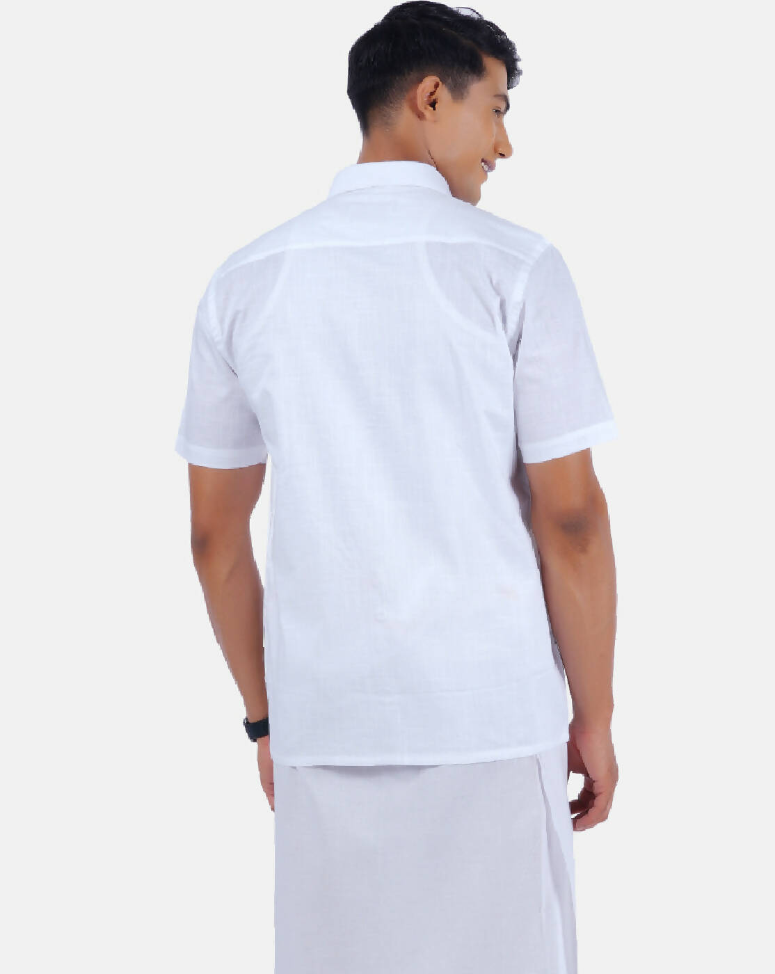 Ramraj Cotton Mens 100% Cotton Half Sleeve White Shirt - Distacart