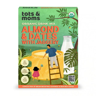 Tots and Moms Almond & Dates with Jaggery Drink Mix - Distacart