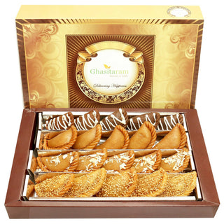 Ghasitaram Holi Sweets - Big Box of Assorted Gujiyas - Distacart
