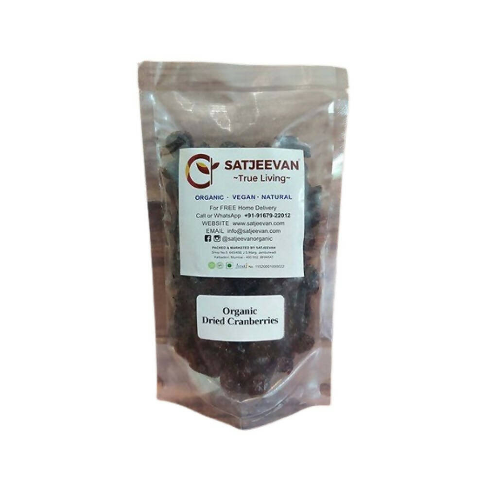 Satjeevan Organic Dried Cranberries - Distacart
