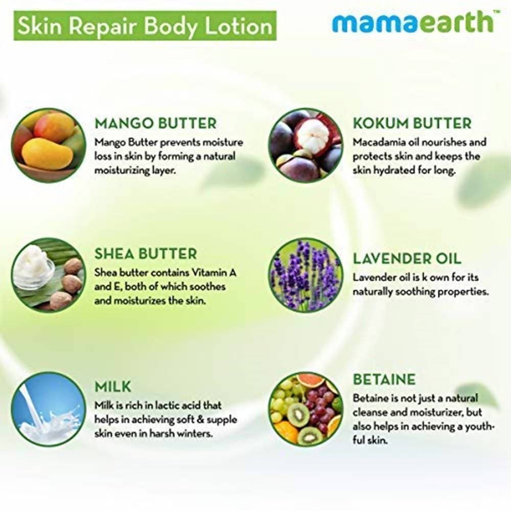 Mamaearth Skin Repair Body Lotion For Extra Dry Skin