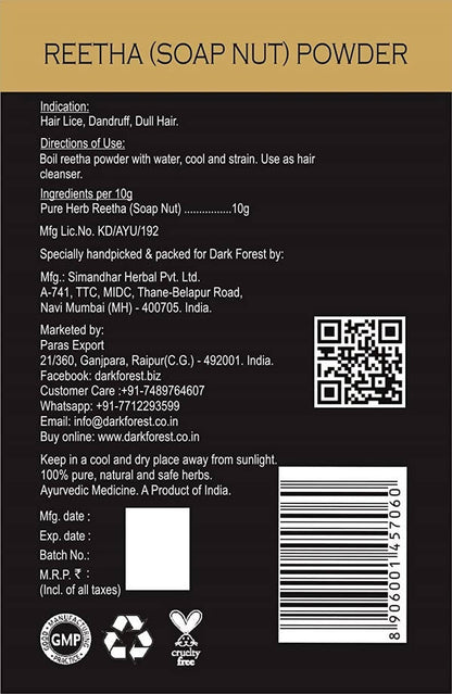 Dark Forest Reetha Powder - Distacart
