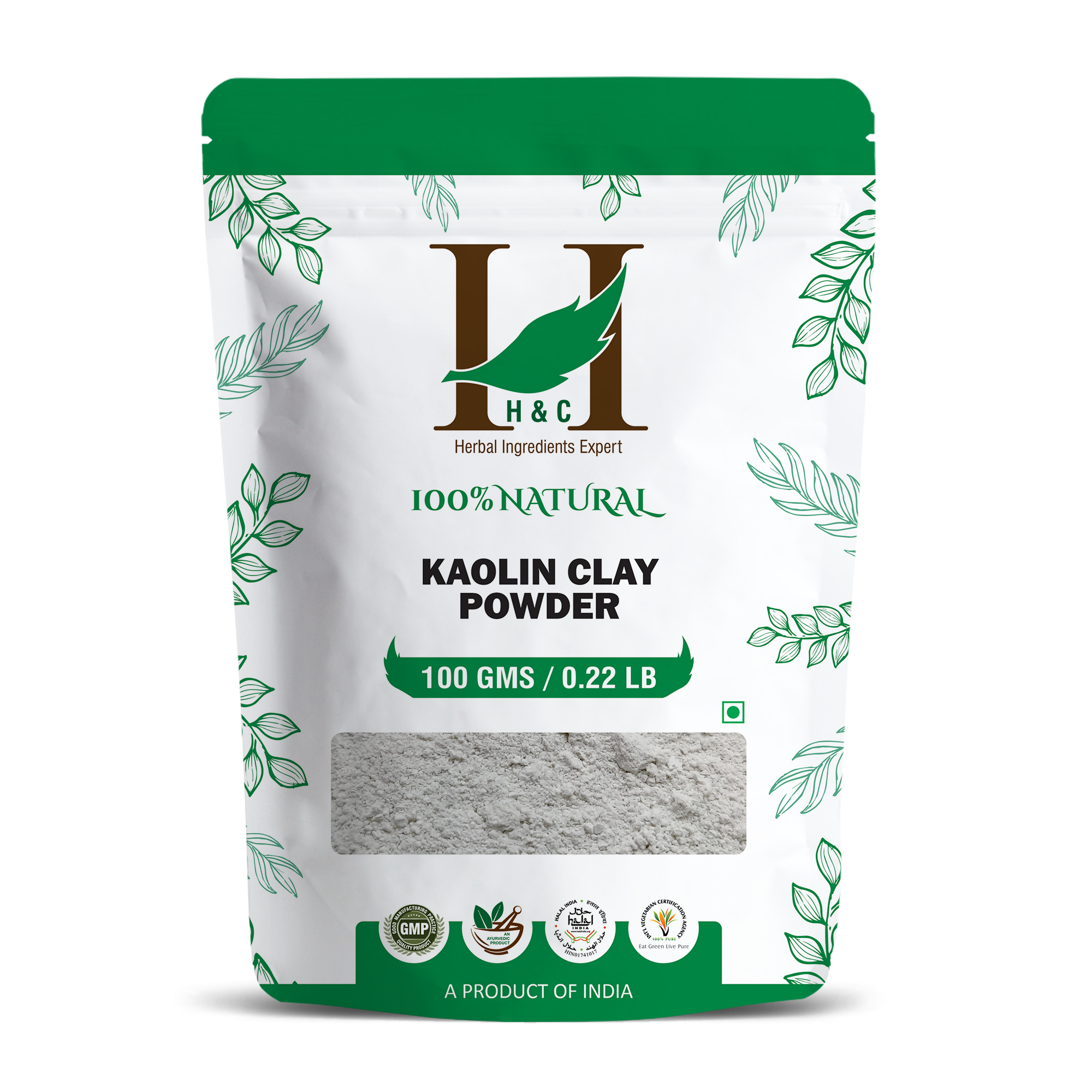H&C Herbal Kaolin Clay Powder - Distacart