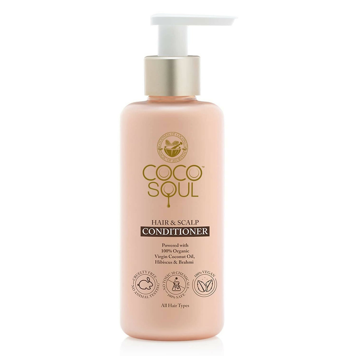 Coco Soul Hair & Scalp Conditioner with Coconut, Hibiscus & Brahmi - Distacart