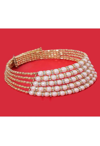 Mominos Fashion Johar Kamal Oxidised Pearls work Hasli Design Choker - Distacart