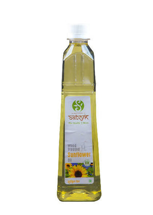 Siddhagiri's Satvyk Organic Wood Pressed Sunflower Oil