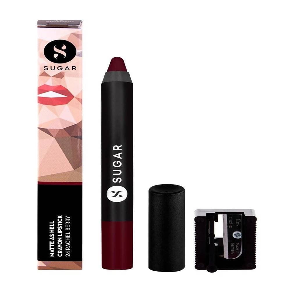 Sugar Matte As Hell Crayon Lipstick - Rachel Berry (Deep Berry) - Distacart