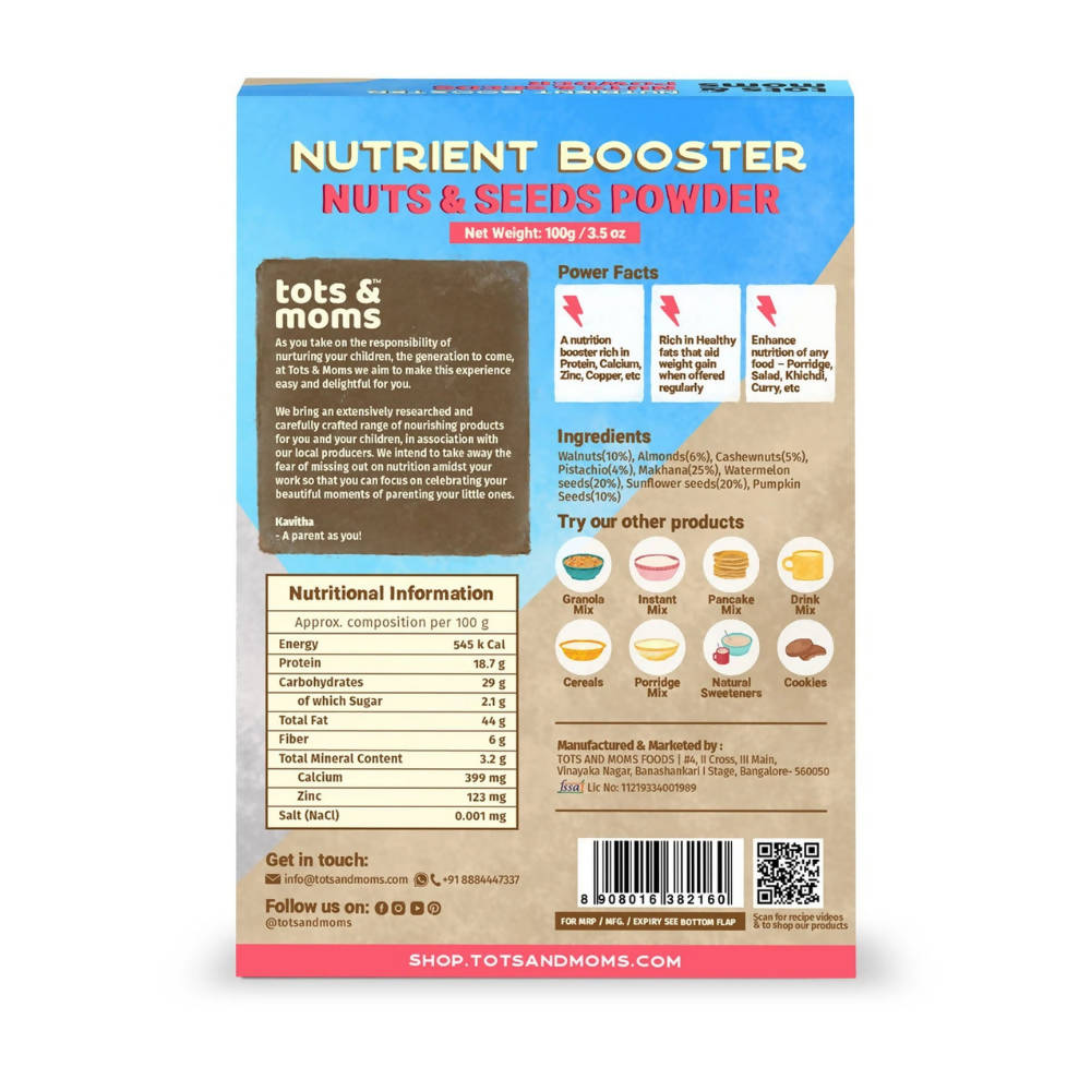 Tots and Moms Nutrient Booster Nuts & Seeds Powder - Distacart