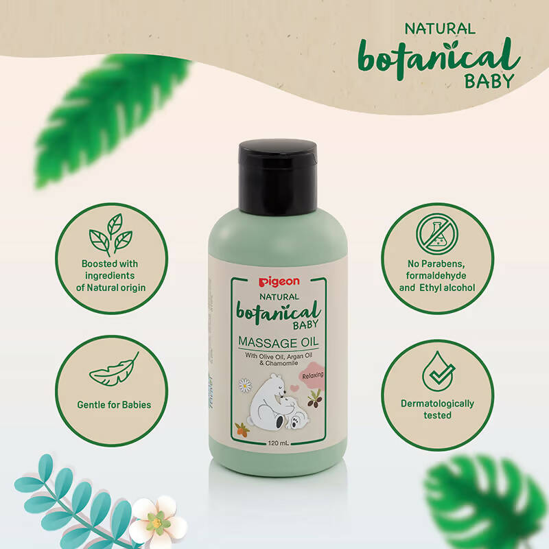 Pigeon Natural Botanical Baby Massage Oil - Distacart