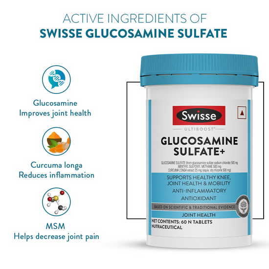 Swisse Glucosamine Sulfate+ Tablets - Distacart