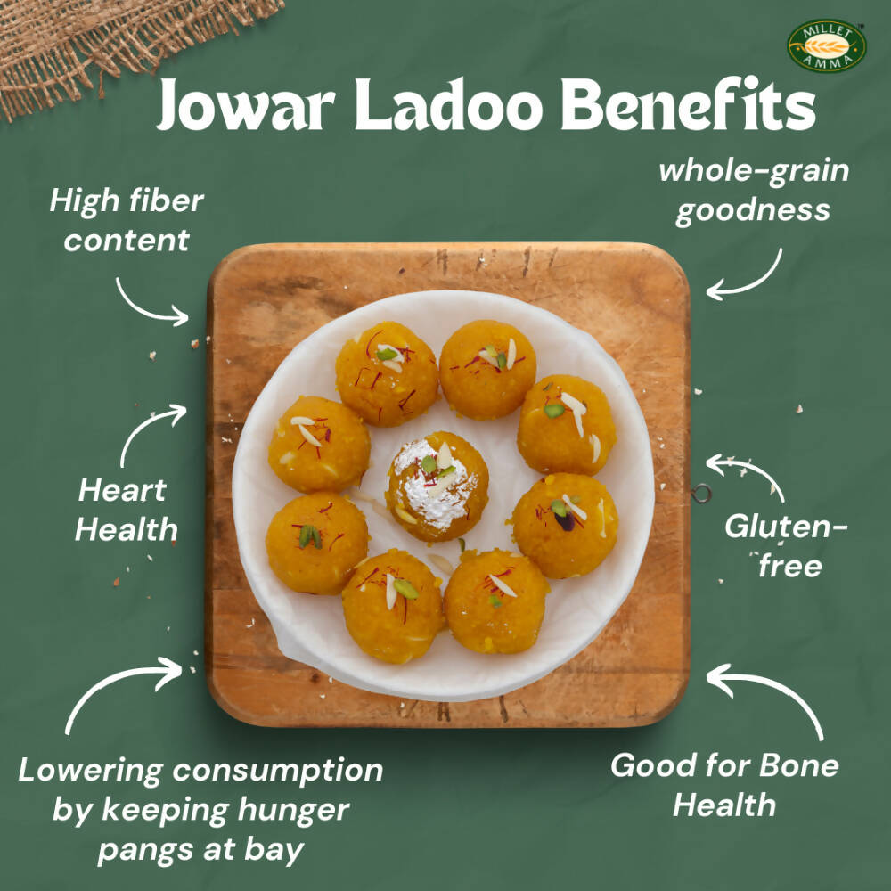 Millet Amma Jowar Laddoo-Made With Jaggery - Distacart