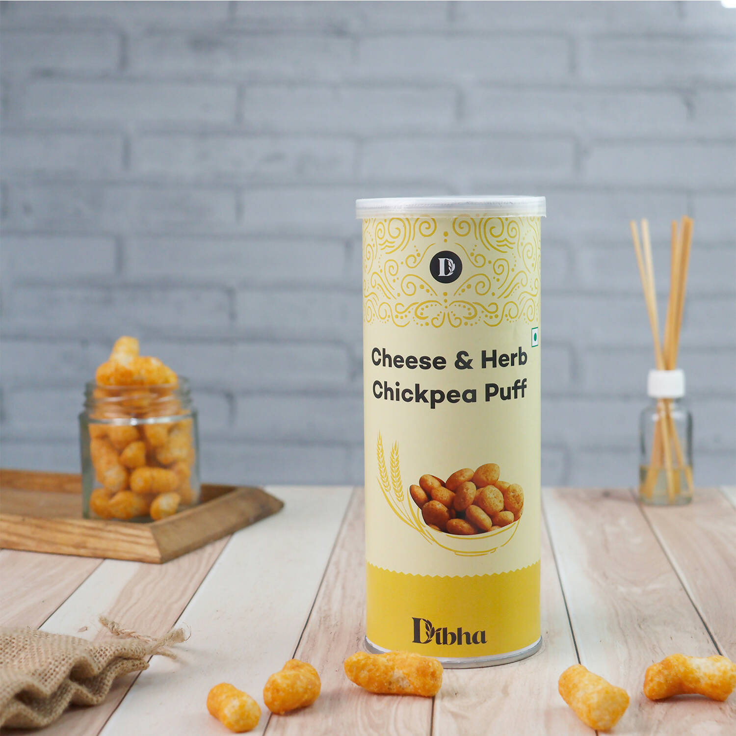 Dibha - Honest Snacking Cheese & Herb Chickpea Puff - Distacart
