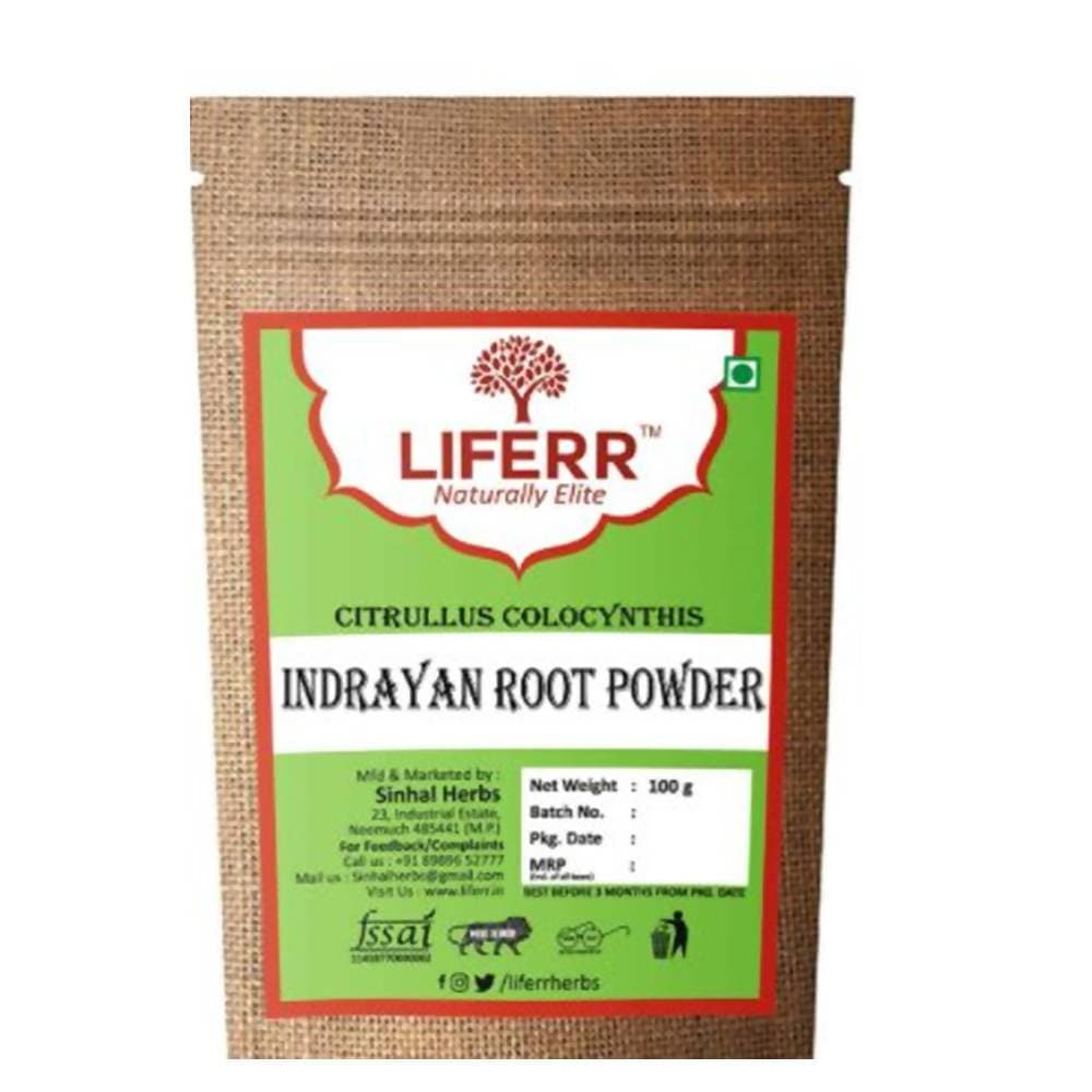 LIFERR Indrayan Roots Powder/ Citrullus Colocynthis Roots Powder