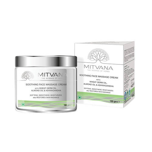 Mitvana Soothing Face Massage Cream (with Wheat, Almond & Ashwagandha) - Distacart