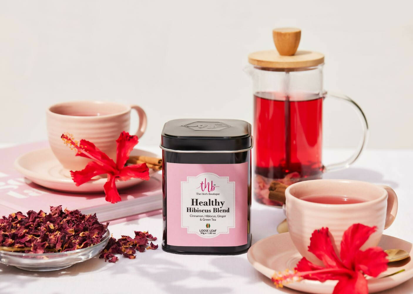 The Herb Boutique Healthy Hibiscus Blend Tea - Distacart