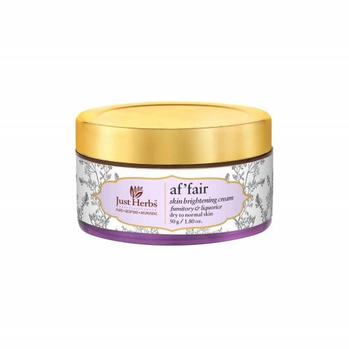 Just Herbs Af&#39;fair Skin Brightening Cream Fumitory &amp; Liquorice