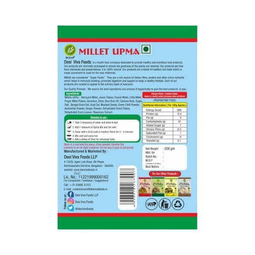 Lite Fresh Millet Upma Mix - Distacart